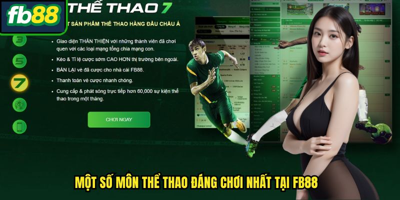 Một số môn thể thao đáng chơi nhất tại Fb88